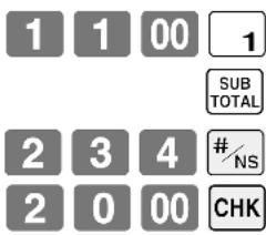 CASIO SEC2000 - OPÉRATION TICKET - 1
