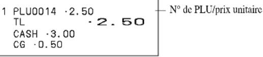 CASIO SEC2000 - Pour programme le type de taxe de chaque PLU - 5