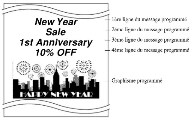CASIO SEC2000 - Exemple de message et de graphisme - 1