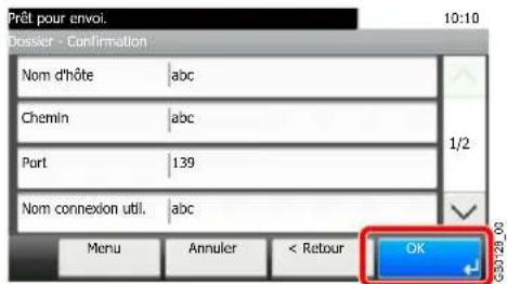 Triumph-Adler DCC 6525 - Accepter les destinations. - 1