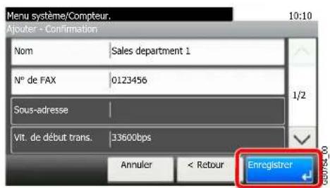 Triumph-Adler DCC 6525 - Enregister la destination. - 1