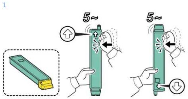 Triumph-Adler DCC 6525 - Préparer la nouvelle cartouche de toner. - 1
