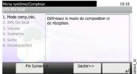 Triumph-Adler DCC 6525 - Configurer la fonction. - 2