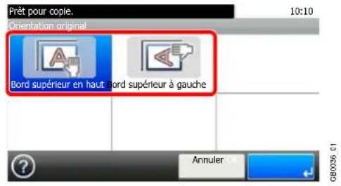 Triumph-Adler DCC 6525 - Selectionner la fonction. - 1