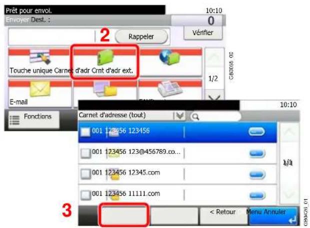 Triumph-Adler DCC 6525 - Afficher l'écran. - 2