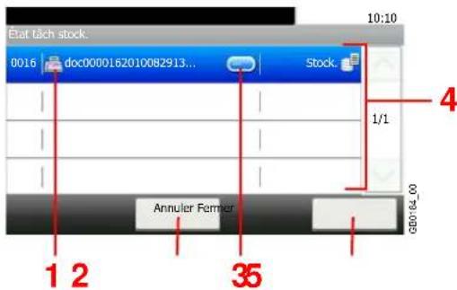 Triumph-Adler DCC 6525 - Écran État tâche stock. - 1