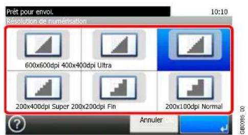 Triumph-Adler DCC 6525 - Sélectionner la résolution. - 1