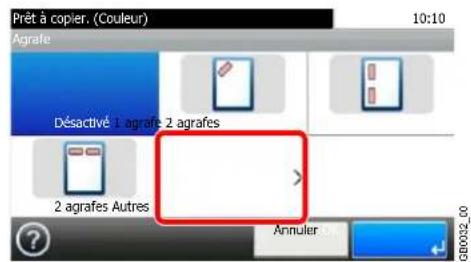Triumph-Adler DCC 6525 - Sélectionner la position d'agrafage. - 2