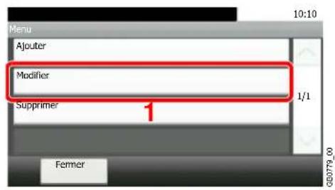 Triumph-Adler DCC 6525 - Pour modifier un favori - 1