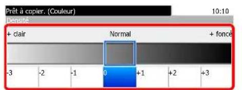 Triumph-Adler DCC 6525 - Ajuster la densite. - 1
