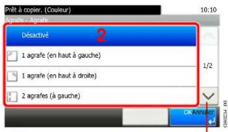 Triumph-Adler DCC 6525 - Sélectionner la position d'agrafage. - 4