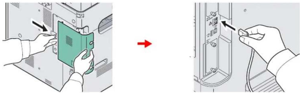 Triumph-Adler DCC 6525 - Connecter la machine. - 1