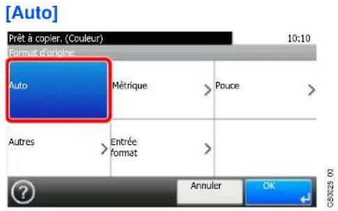 Triumph-Adler DCC 6525 - Sélectionner le format d'origine. - 1