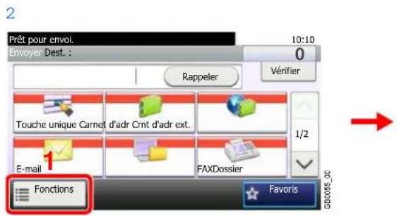 Triumph-Adler DCC 6525 - Afficher l'écran. - 1