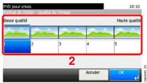 Triumph-Adler DCC 6525 - Sélectionner le format de fichier. - 6