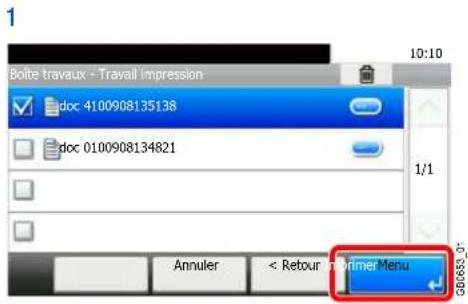 Triumph-Adler DCC 6525 - Imprimer et supprimer le document. Pour imprimer le document. - 1