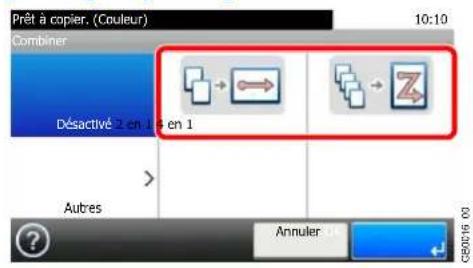 Triumph-Adler DCC 6525 - Sélectionner la fonction. - 1
