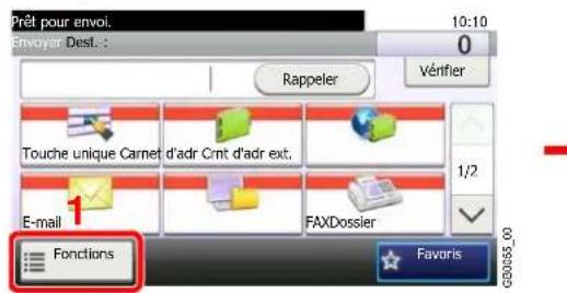 Triumph-Adler DCC 6525 - Afficher l'écran. - 1