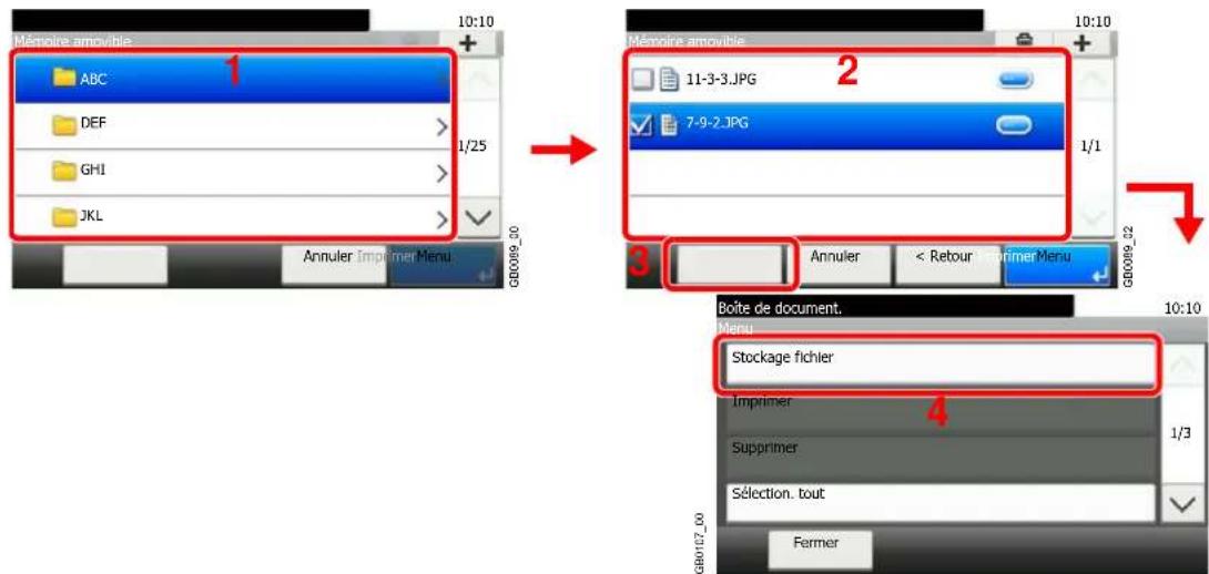 Triumph-Adler DCC 6525 - Sélectionner le dossier. - 1
