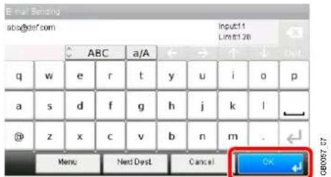 Triumph-Adler DCC 6525 - Accepter les destinations. - 1