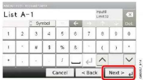 Triumph-Adler DCC 6525 - Enregistrer les caractères saisis. - 1