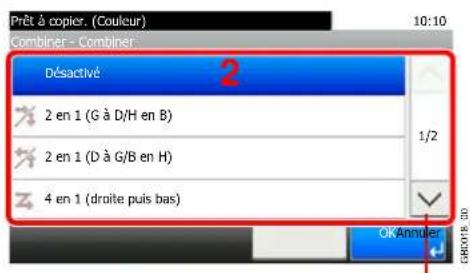 Triumph-Adler DCC 6525 - Sélectionner la fonction. - 4