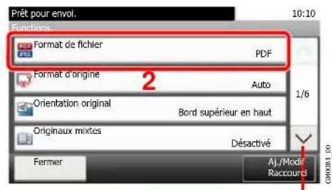 Triumph-Adler DCC 6525 - Afficher l'écran. - 2