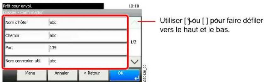 Triumph-Adler DCC 6525 - Confirmer les informations. - 1