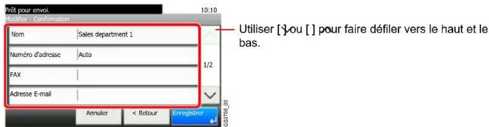 Triumph-Adler DCC 6525 - Pour modifier la destination - 2