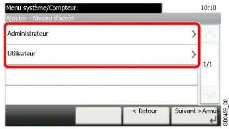 Triumph-Adler DCC 6525 - Saisir les informations du groupe. - 3