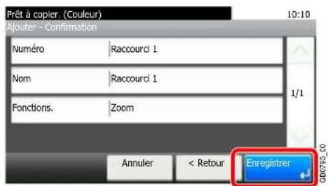 Triumph-Adler DCC 6525 - Enregister le raccourci. - 1