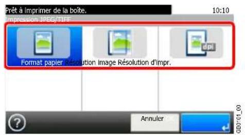 Triumph-Adler DCC 6525 - Sélectionner la fonction. - 1