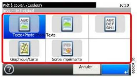 Triumph-Adler DCC 6525 - Selectionner la qualite de l'image. Copie Envoi/Numériser vers USB - 1