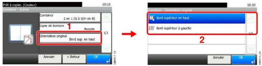 Triumph-Adler DCC 6525 - Sélectionner la fonction. - 6