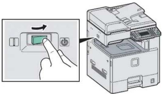 Triumph-Adler DCC 6525 - Mettre la machine hors tension. - 1