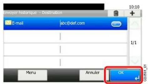 Triumph-Adler DCC 6525 - Accepter la destination. - 1