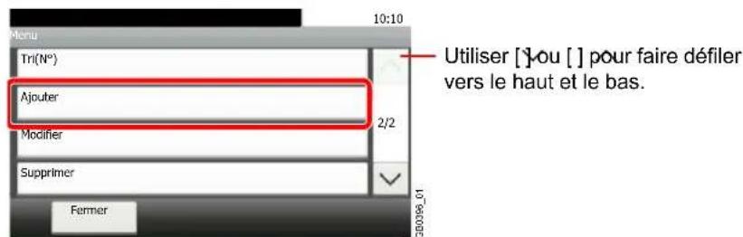 Triumph-Adler DCC 6525 - Ajoute une nouvelle destination. - 1