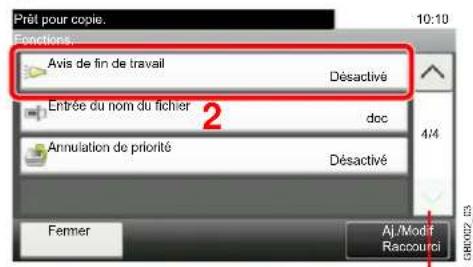 Triumph-Adler DCC 6525 - Afficher l'écran. - 2