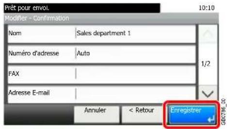 Triumph-Adler DCC 6525 - Pour modifier la destination - 3