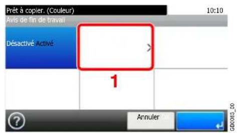 Triumph-Adler DCC 6525 - Sélectionner la fonction. - 1