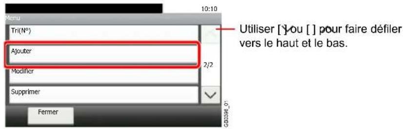 Triumph-Adler DCC 6525 - Ajoute une nouvelle destination. - 1