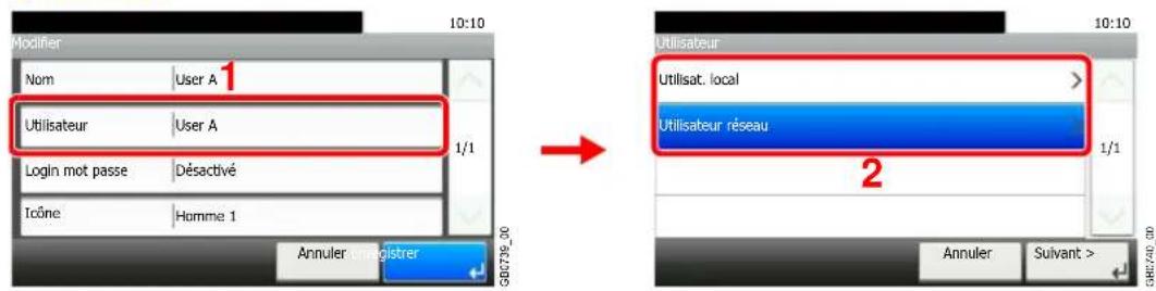 Triumph-Adler DCC 6525 - Pour modifier un utiliser - 3