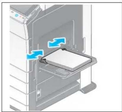 KONICA MINOLTA Bizhub C454 - Faites glisser le Guide latéral selon le format du papier chargé. - 1