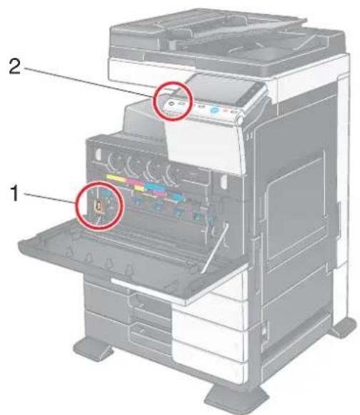 KONICA MINOLTA Bizhub C454 - Alimentation - 1