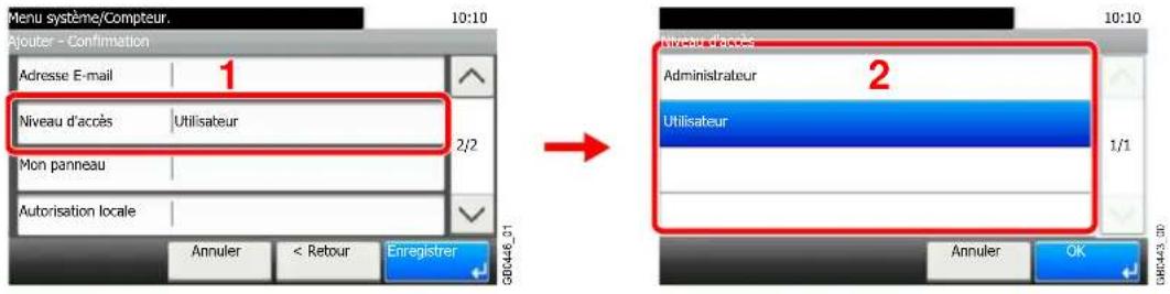 Triumph-Adler DCC 6520 - Niveau d'accès - 1