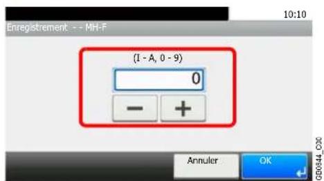 Triumph-Adler DCC 6520 - Saisir la valeur appropriée. - 3