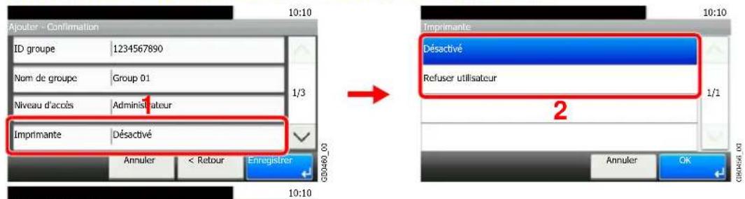 Triumph-Adler DCC 6520 - Vérifier les paramètres. - 5
