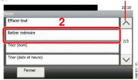 Triumph-Adler DCC 6520 - Sélectionner [retirer mémoire] - 1