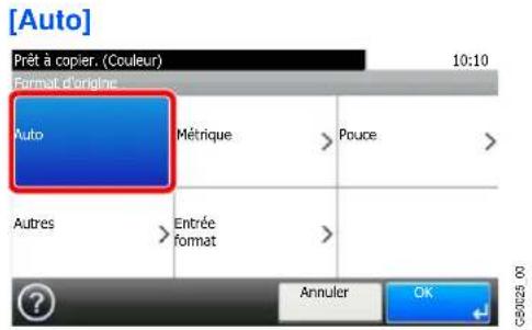 Triumph-Adler DCC 6520 - Sélectionner le format d'origine. - 1