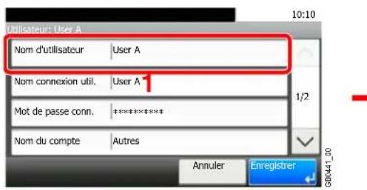Triumph-Adler DCC 6520 - Pour modifier un utiliser - 3
